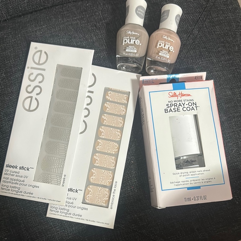Essie Nail Stickers and Sally Hansen Nail Products